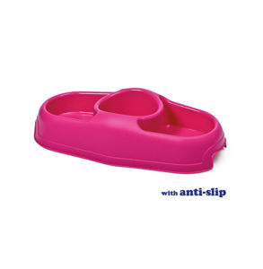 Picture of Tris pet bowl cm 35,5 x 18,5 x 9 h with anti-slide.