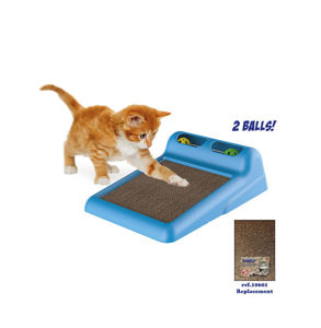 Picture of Flipper - cat scraper with 2 balls cm 40 x 28 x 12 h.