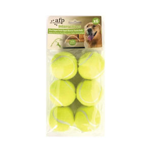 Picture of AFP INTERACTIVE MAXI HYPER FETCH SUPER BOUNCE TENNIS BALL 6-PACK