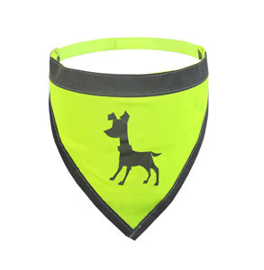 Picture of ALAPLESMDBA-Visibility Dog Bandana, Medium - Neon Yellow