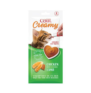 Picture of Catit Creamy Lickable Cat Treat - Chicken & Lamb Flavour