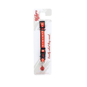 Picture of NATURA KITTEN COLLAR - CAT SKULL RED