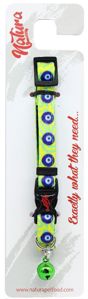 Picture of NATURA ADULT CAT COLLAR - EYE BEADS GREEN