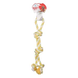 Picture of NATURA DOUBLE KNOT WITH HANDLE DOG ROPE TOY 40 CM PTH-002