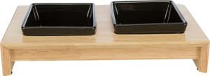 Picture of Bowl Set, ceramic/wood - Trixie