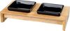 Picture of Bowl Set, ceramic/wood - Trixie