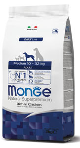 Picture of Monge- Natural Superpremium Medium Adult Rich In Chicken - 12kg