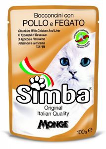 Picture of Simba Cat Chunkies with Chicken and Liver -100 g